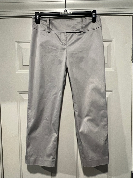 Ann Taylor Pants - Ann Taylor Lindsay Sz 4 Women's Ankle/Crop Light Gray Pants Staple Simple